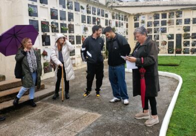 Intervención da CRMH da Coruña na homenaxe a Xosé Gómez Gayoso e Antonio Seoane organizado hoxe polo PCG no cemiterio civil