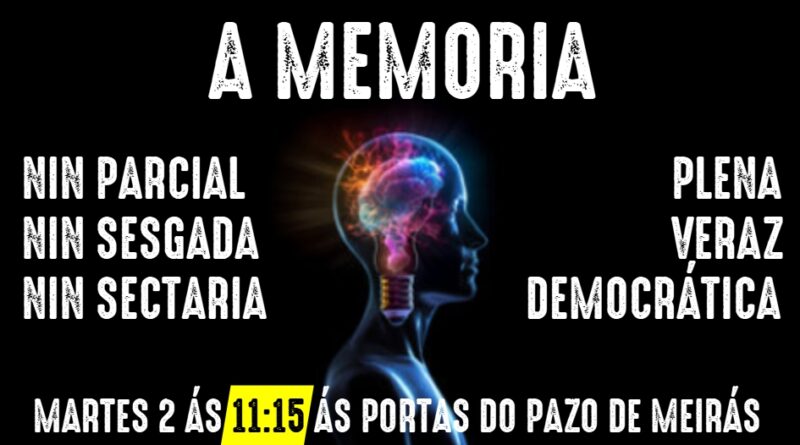 Partillamos o texto de apoio que recibimos de Beatriz Maceda, vicepresidenta da AELGA á concentración deste martes día 2 en Meirás