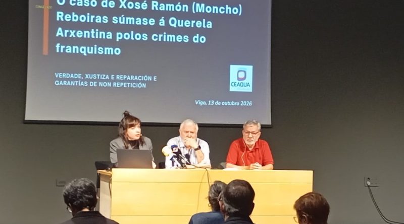 O caso de Xosé Ramón (Moncho) Reboiras súmase á Querela Arxentina polos crimes do franquismo
